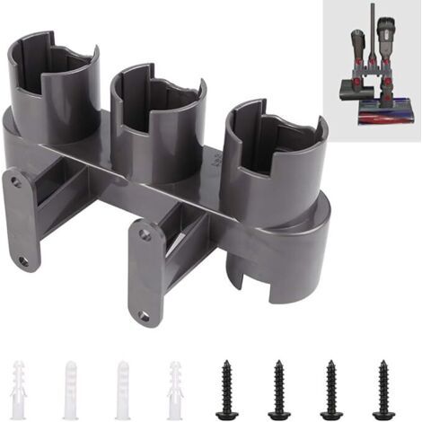 Support mural pour accessoires, station d'accueil et organiseur d'accessoires pour aspirateurs Dyson V11 V10 V8 V7 (avec kit de pièces détachées)