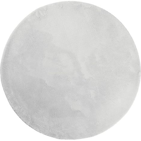 Tapis HUARTE à poils courts doux et lavable gris Ø 200cm (1/5)