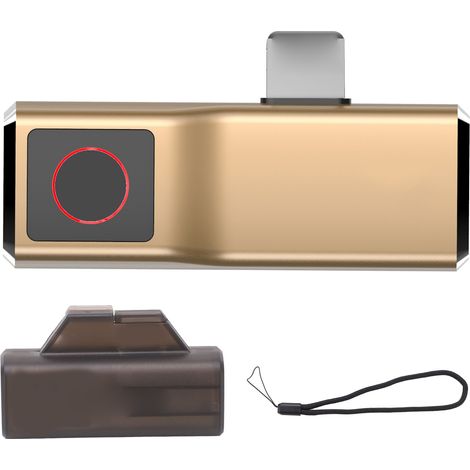 Caméra thermique pour smartphone : Plug & Play, faible consommation d’énergie, précise, longue portée, caméra thermique infrarouge pour iOS (Or) (1/5)