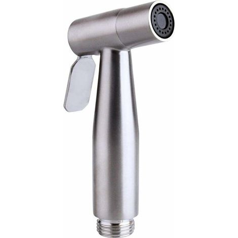 Bidet manuel pulvérisateur en acier inoxydable de qualité supérieure – Ensemble complet de bidet pour toilettes, Acier inoxydable - Argenté-Fei Yu (1/4)