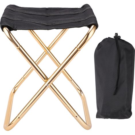 Chaise pliante légère en aluminium pour extérieur, tabouret de pêche portable mini, siège de camping (1/5)