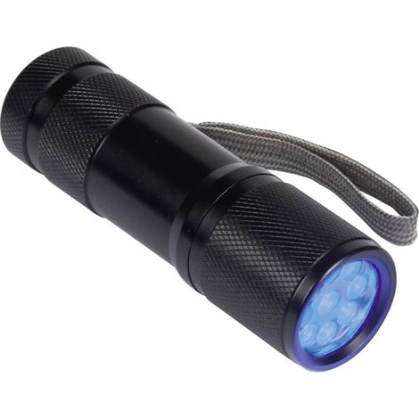 torcia uv - 9 led