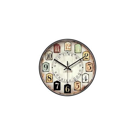 Horloge murale décorative vintage avec grands chiffres arabes, horloge murale classique pour salon et chambre à coucher (1/5)