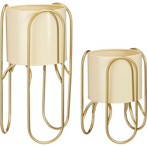 Mica Decorations Cache-pot d'intérieur Jaune clair H45xl22.5xL22.5cm (1/5)