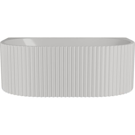 Contemporary Back To Wall Freestanding Bath with Ribbing from Balterley - 1700mm x 780mm (1/5)
