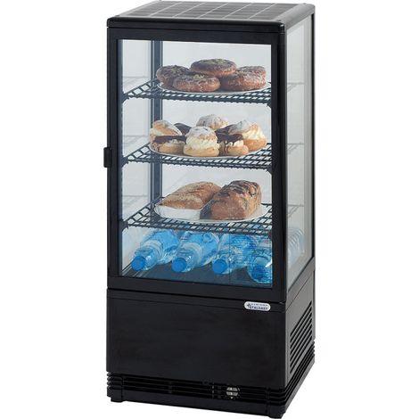 Vitrine noire éclairage LED V 78 L - Stalgast