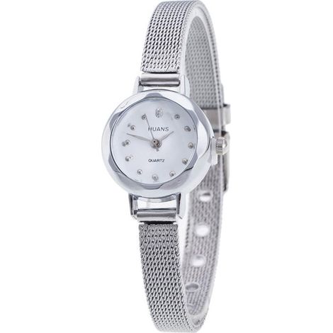 Reloj de mujer de malla de acero inoxidable con luz (1/5)