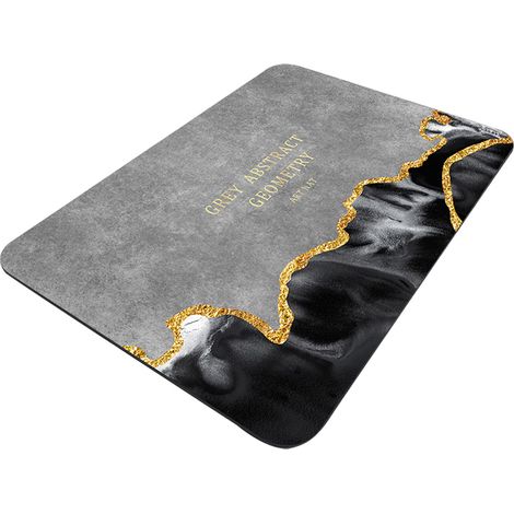 Tapis de sol absorbants pour salle de bain, boue de diatomées, tapis de bain, tapis de bain antidérapants à séchage rapide pour la maison (1/5)