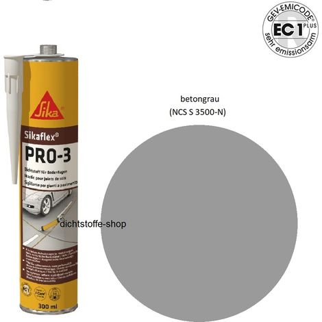 SIKA Sikaflex PRO 3 selbstnivellierender Spachtel - Betongrau - 300ml (1/4)