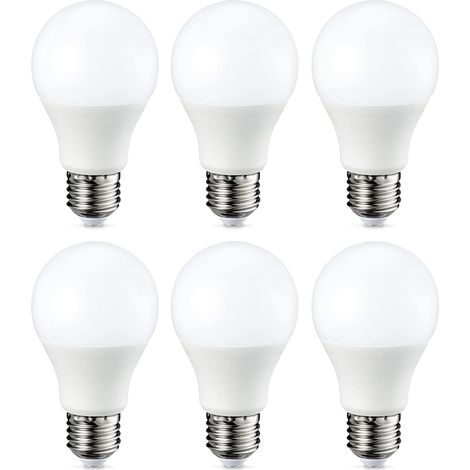 Ampoule LED E27 A60 avec culot à vis, 8.5W (équivalent incandescente 60W), blanc chaud, dimmable - 6 Unité (Lot de 1) (1/5)