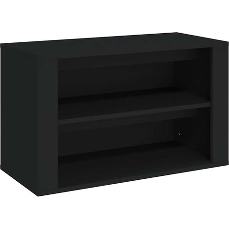 Maison Exclusive - Scarpiera Nera 75x35x45 cm in Legno Multistrato (1/5)
