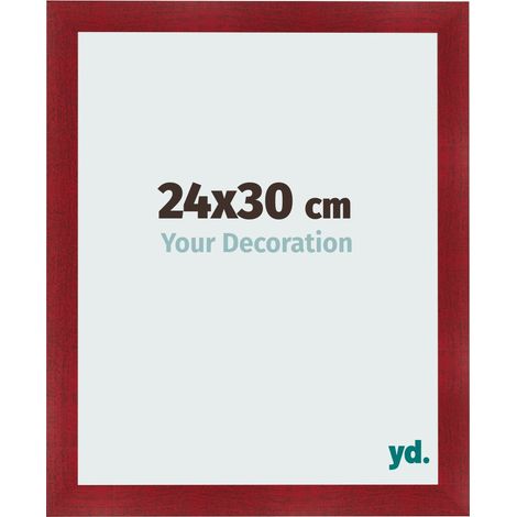 yd. - Cadre photo 24x30 - Vin Rouge Patine - MDF - Pisa (1/5)