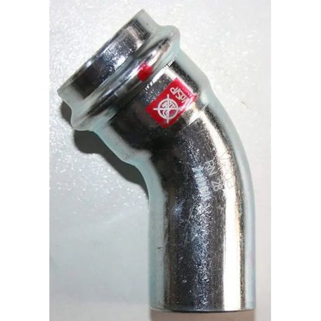 Racor Viega prestabo 45 degree acero galvanizado 22mm