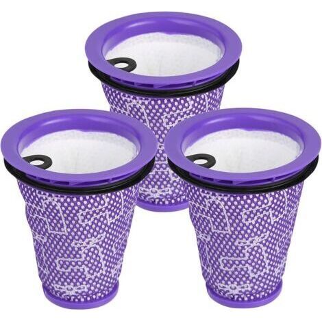 Juego de 3 prefiltros de repuesto para aspiradoras Dyson Big Ball CY18 CY22 CY23 CY24 CY25 CY26 CY27 CY28 DY75 DY77 DY78, n.° 967371-01 (1/4)