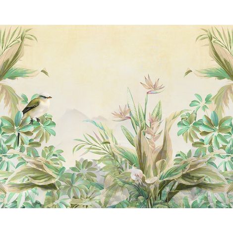 Papier peint panoramique - Plantes tropicales - 130 cm x 102 cm (1/2)
