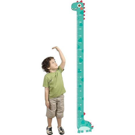 Wandmontierte Wachstumstabelle, Kinder-Größenmesslatte mit Dinosaurier-Motiv, Schlafzimmerdekoration