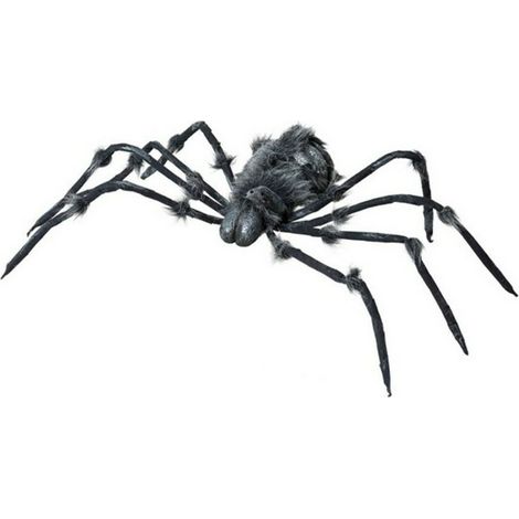 bigbuy-carnival Decorazione per Halloween Ragno Nero 9x28x162 cm
