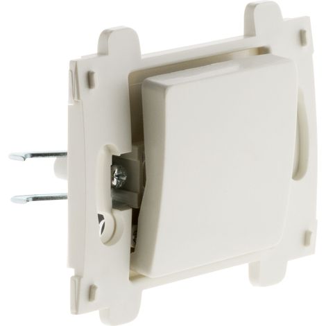 Bouton poussoir bornes auto composable - blanc - Venus - Zenitech (1/4)