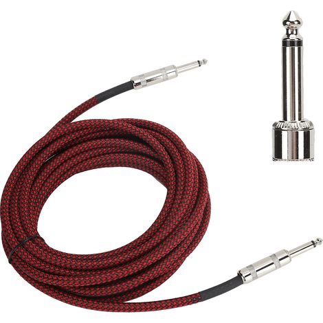 JORINDO 6,35 mm rauscharmes Gitarrenkabel für Musikinstrumentenverstärker, 6,35 mm (1/4 Zoll), 6 m / 19,7 Fuß, Artikelnummer JD6205 (1/5)