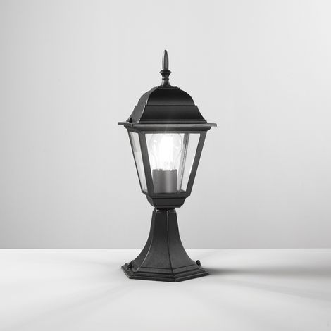 "Lume per esterno ROMA nero con diffusore in vetro (1xE27) IP44" (1/2)