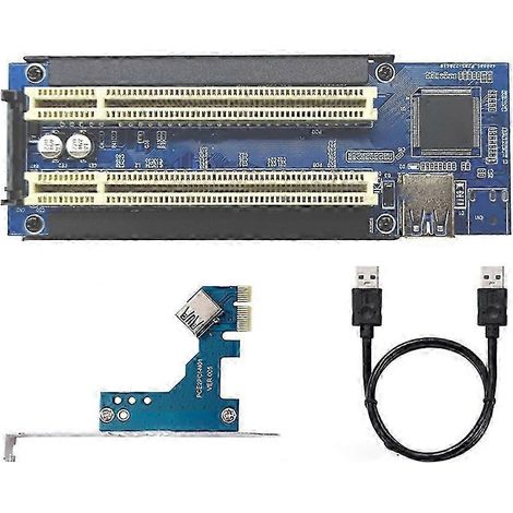 Câble adaptateur PCI-E vers PCI, carte d'extension PCIe x1 vers x16 pour carte mère de bureau, contrôleur d'extension de slot PCI HF (1/5)