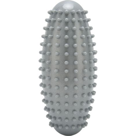 Balle de massage durable sans odeur en PVC pour soulagement musculaire, rouleau multifonction portable pour pieds, dos et fasciite plantaire, couleur grise. (1/5)