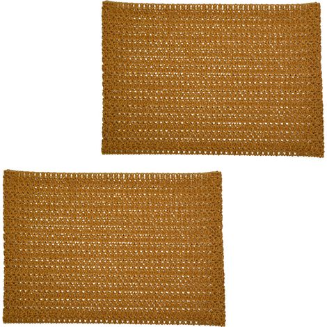Lot de 2 sets de table rectangulaires en jute TORSA (1/2)