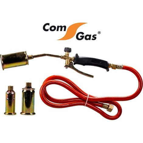 comgas kit soplete a manguera 1.5 m con gatillo+3 boquillas 25-35-50mm co22-0137