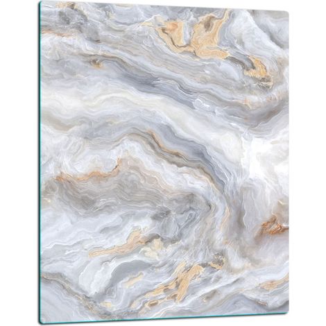 TAGLIERE IN VETRO 40x52 MARMO (1/5)