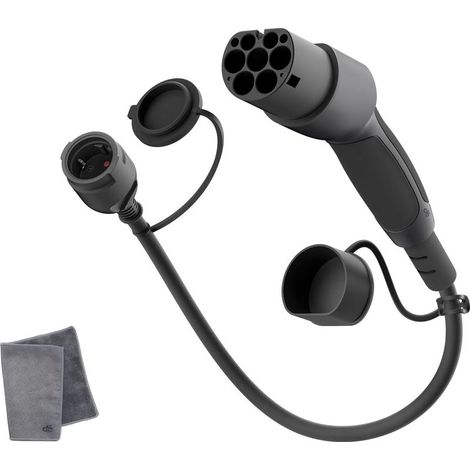 1 Typ-2-auf-Schuko-16A-Adapter, 0,6 m IP55-Kabel für E-Bikes und E-Scooter (1/5)