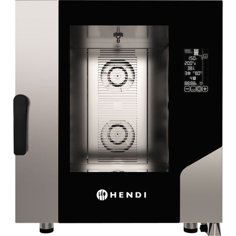 HENDI Konvektions-Dampfgarer Contact 7x GN 1/1, 400V/10400W, 730x849x(H)850mm