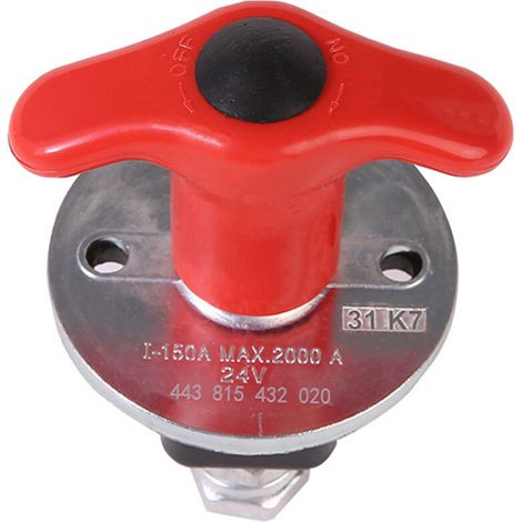 Interrupteur de déconnexion de batterie haute puissance 24V 150A pour véhicules tout-terrain, VTT et buggies des dunes (YD111). (1/5)