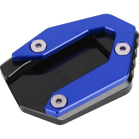 Béquille latérale élargie antidérapante pour Yamaha MT-09 FZ-09 FJ-09, support de stationnement bleu, plaque d'appui stable (1/5)