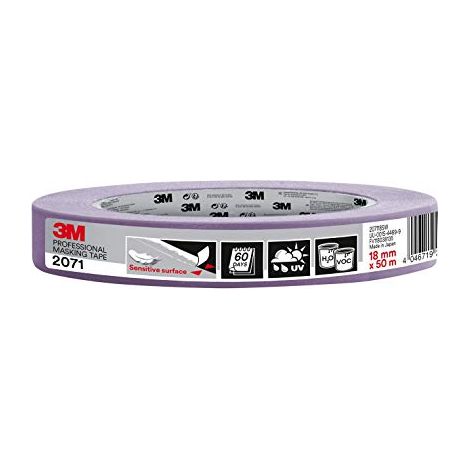 Hand-Masker 2071-1 Nastro a Lunga Durata, Viola, 18 mm x 50 m (1/3)