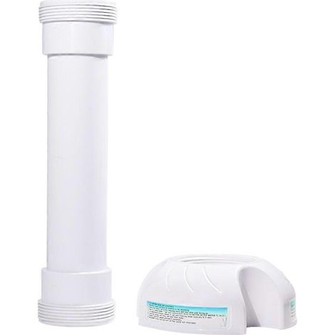 Support pour électrolyseur au sel de piscine compatible avec les électrolyseurs au sel Hayward Turbo, remplaçant les supports de nettoyage Hayward avec tube d'électrolyseur factice de dérivation. (1/5)