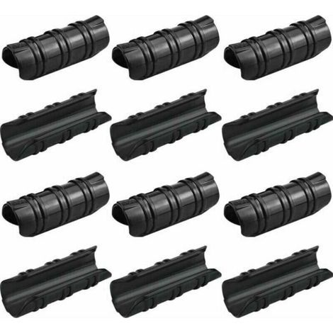 100 clip per serra da 25 mm, resistenti alle alte temperature, durevoli e facili da usare per fissare teloni, striscioni, tubi e pellicole per serre - Nero (1/5)