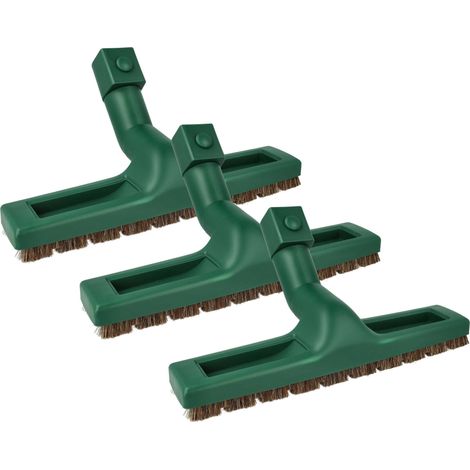 vhbw 3x bocchetta per pavimenti compatibile con Vorwerk folletto 122, 119, 120, 118, 121 aspirapolvere, 30 cm, ruotabile