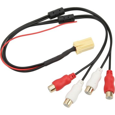 Câble 4RCA MINI ISO 6 broches, ligne Audio, Bluetooth, remplacement pour siège (1/5)