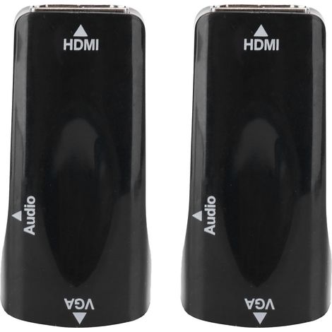 Adaptateur HDMI Femelle vers VGA Femelle avec Audio 3.5mm pour PC, TV, Projecteur