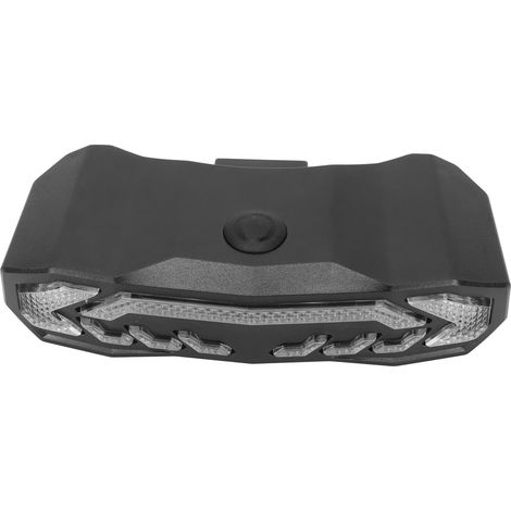 Intelligentes Rücklicht für Fahrräder mit Signalfunktion, automatischer Ein-/Ausschaltfunktion, wiederaufladbar und wasserdicht, 6 Beleuchtungsmodi und Alarm. (1/5)