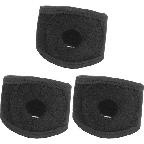 Lot de 3 Poignets de Musculation pour Fitness, Compression Respirante Réglable, Protection Antichoc, Support de Poignet Noir (1/5)