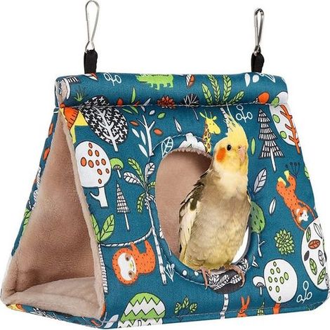 Nid douillet pour oiseaux en hiver, hamac chauffant pour chien, abri suspendu pour jardin, nichoir chaud extérieur, maisonnette pour animaux. (1/5)