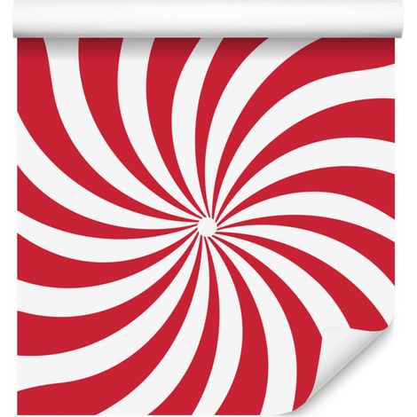 Papier peint hippie corail et rouge pour salon et chambre 50x1000 cm (1/5)