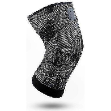 Kniebandage zur Linderung von Gelenkschmerzen, bequeme Orthese für Damen und Herren, Kniescheibenkompression, 1 Stück (1/4)