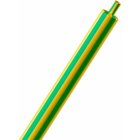 Gaine thermorétractable 8mm 4mm vert jaune longueur 5 mètres protection thermo fil électrique câble LED bande bandeau