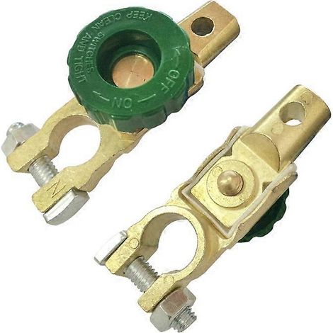 Lot de 2 disjoncteurs de batterie 12V/24V pour voiture, camion, bateau, véhicule, borne supérieure 15-17 mm (1/5)