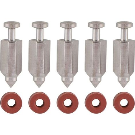 Kit de réparation de joint de siège d'aiguille de soupape à flotteur de carburateur pour moteurs verticaux Briggs Stratton 398188, 281144, 299096, 394681, 83400 5 CV et 6 CV, lot de 5 (1/5)