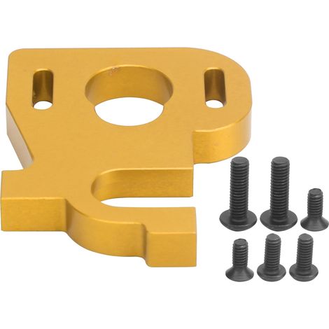 Support Moteur Réglable En Alliage D'aluminium Pour Voiture Rc Wltoys 144001 1/14 - Accessoire De Remplacement Doré (1/5)