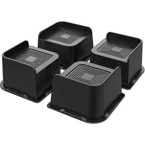 Rehausseurs de lit robustes de 7,6 cm (3 pouces), rehausseurs de meubles à ouverture large de 12,2 x 12,2 cm (4 pièces), rehausseurs pour canapé, sommier et tables