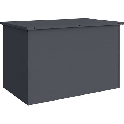 Boîte de Rangement Extérieure Anthracite 80 x 50,5 x 50 cm